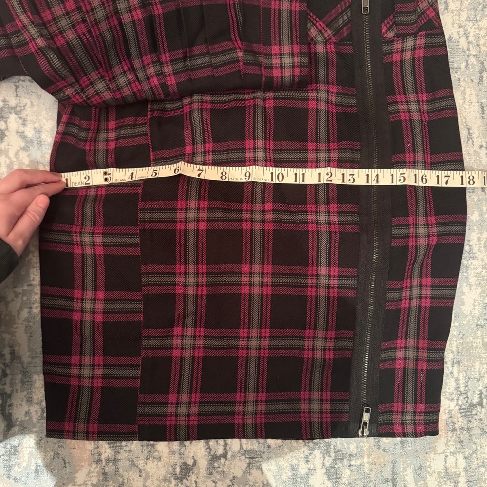 VTG Lip Service Plaid Skirt Sz M (?) Mall Goth Scene Emo Punk Pleated Grommet - Picture 15 of 16